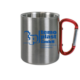 temo-plast Blau - Edelstahl Tasse