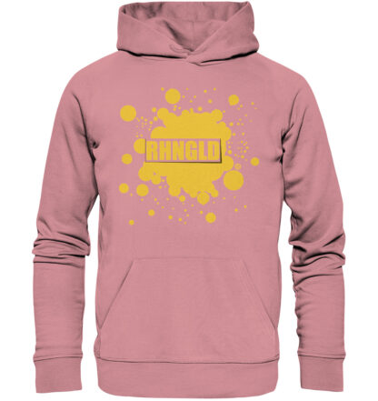 Yellow Splash - Organic Basic Hoodie – Bild 5