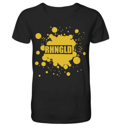 Yellow Splash - V-Neck Shirt