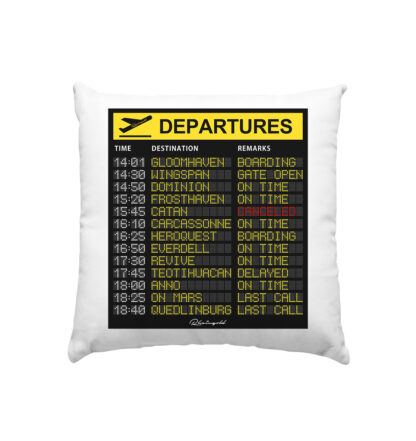 Departures - Kissen 40x40cm